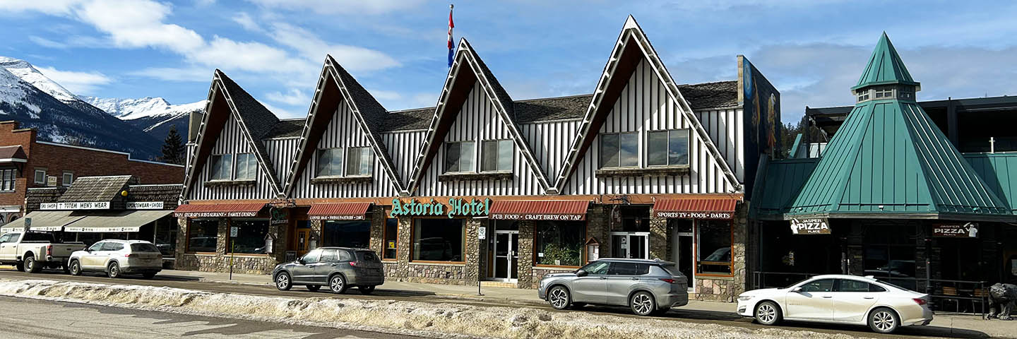 The Astoria Hotel in Jasper, Canada
