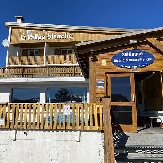 Our Clubhotel Vallee Blanche in the sunshine