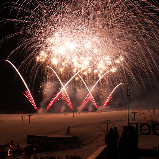 Fireworks in Hakuba